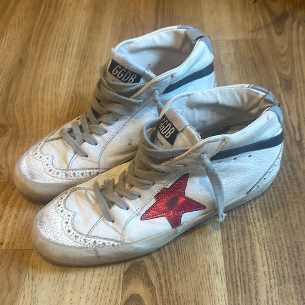 Golden Goose mid star red sneakers women’s 38/8